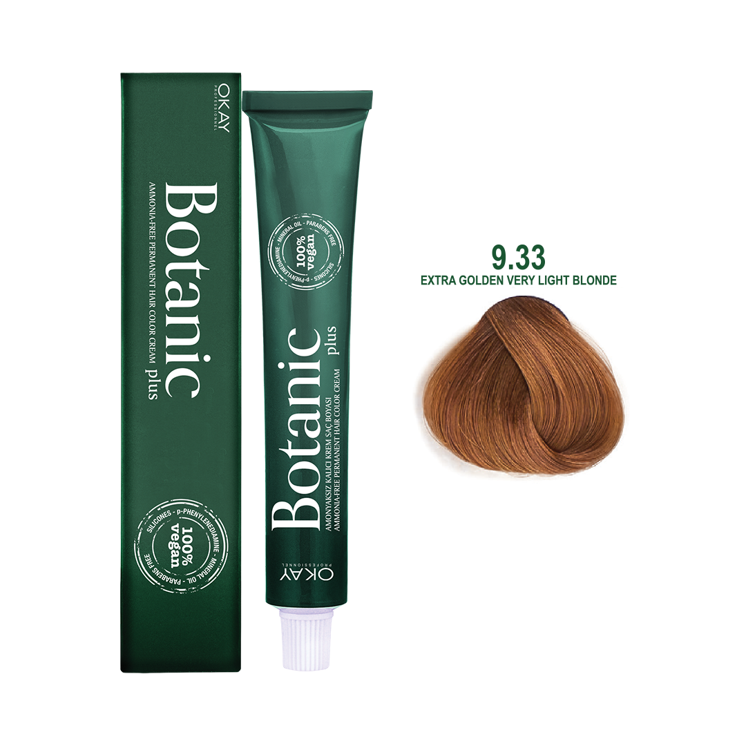 Botanic Plus Ammonia Free Hair Color Cream 9.33-Extra Golden Very Light Blonde