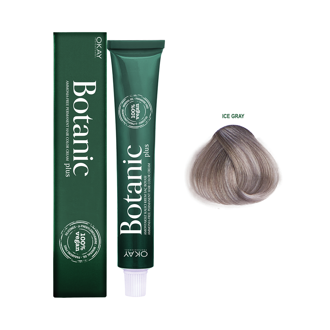 Botanic Plus Ammonia Free Permanent Hair Color Cream Ice Grey