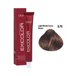 Load image into Gallery viewer, Exicolor Permanent Hair Color Cream Light Blond cocoa Browne– 8.70