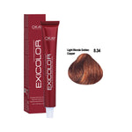 Load image into Gallery viewer, Exicolor Permanent Hair Color Cream Light Blonde Golden Copper – 8.34