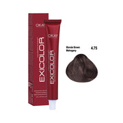 Exicolor Permanent Hair Color Cream Brown Mahogany – 4.75