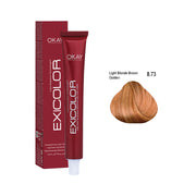 Exicolor Permanent Hair Color Cream Light Blonde Brown Golden 
