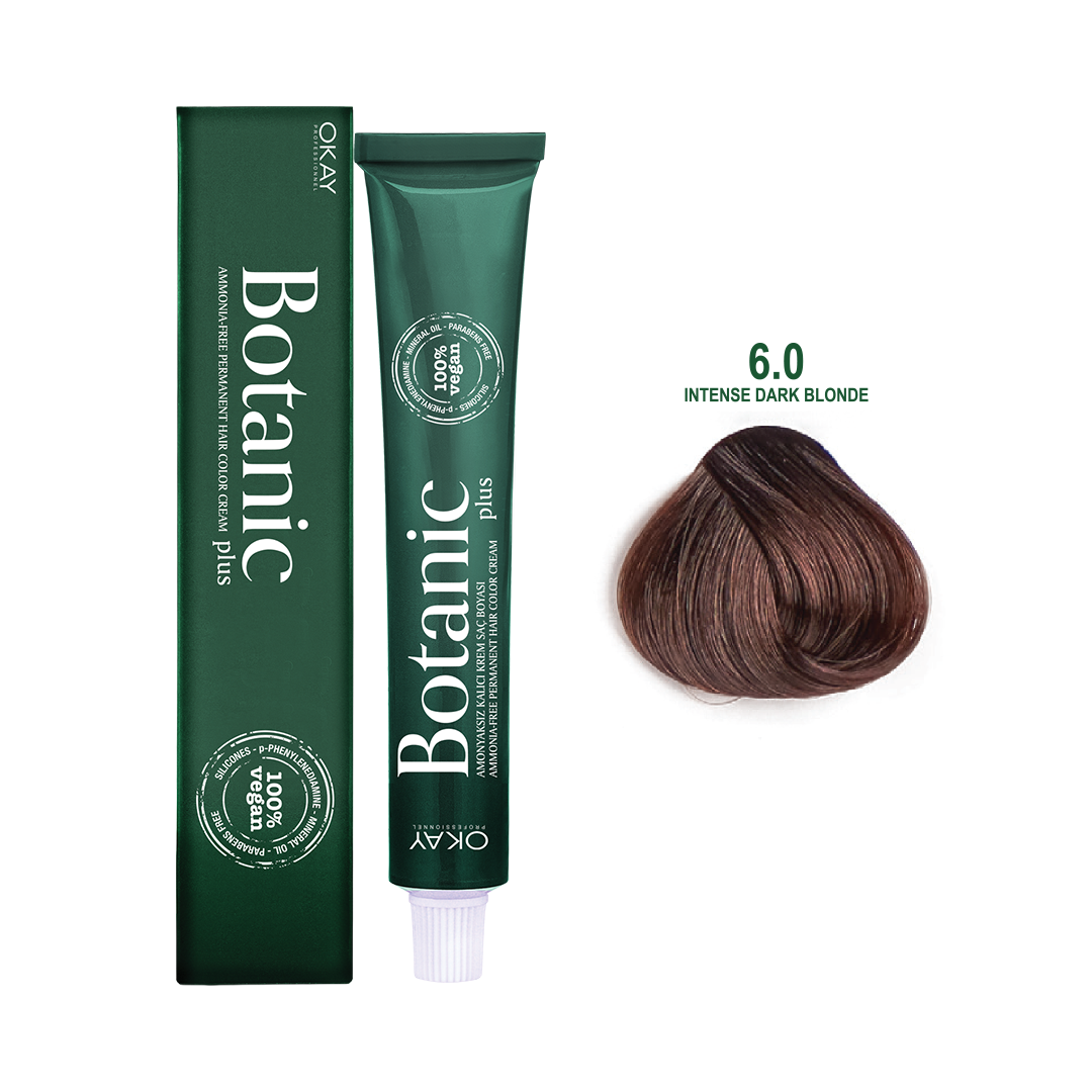 Botanic Plus Ammonia Free Permanent Hair Color Cream Intense Dark Blonde – 6.0 