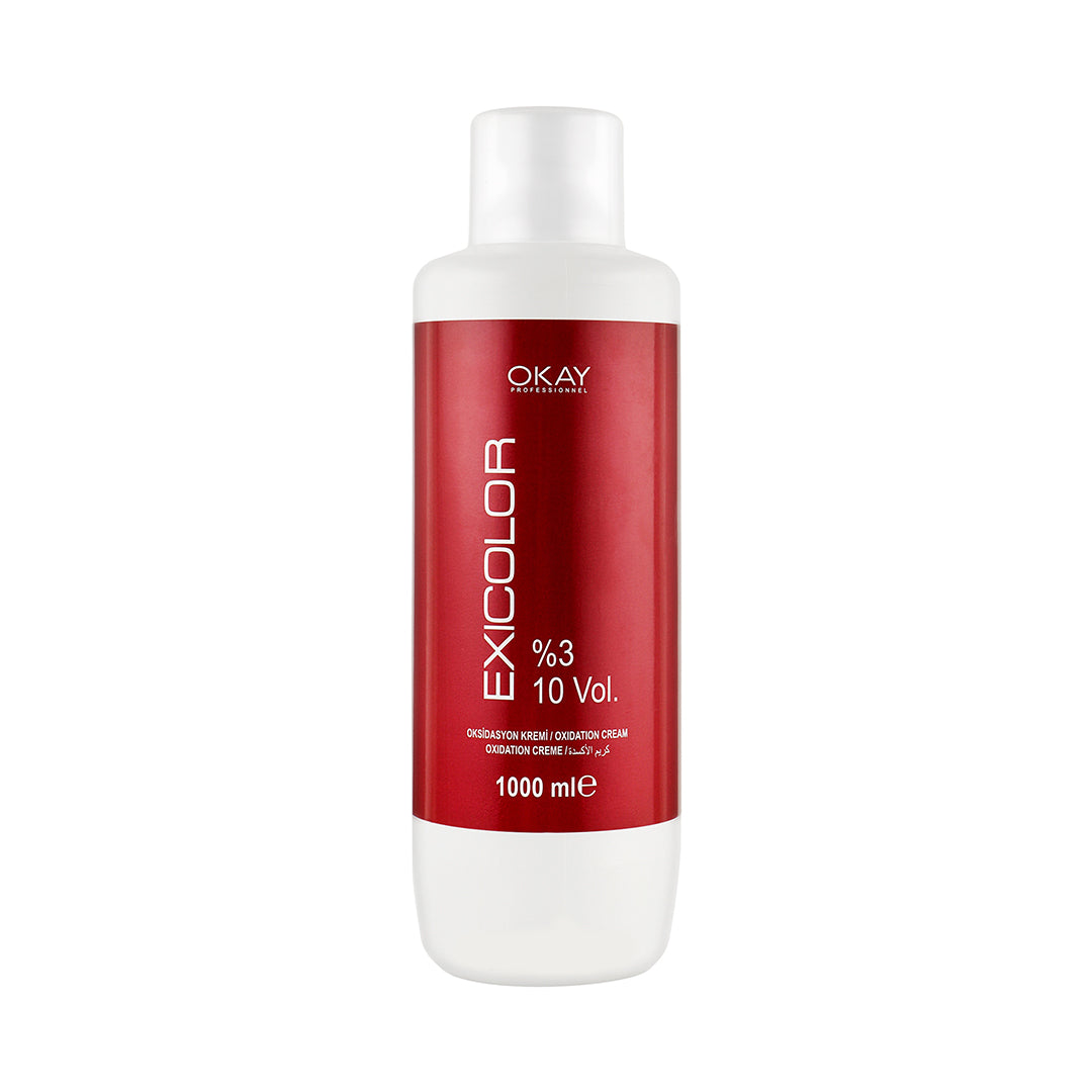 Exicolor Professional Oxidation Cream 3% 10 VOL – 1000ml | Gentle Hair ...
