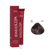 Exicolor Permanent Hair Color Cream Ash Brown – 5.71 