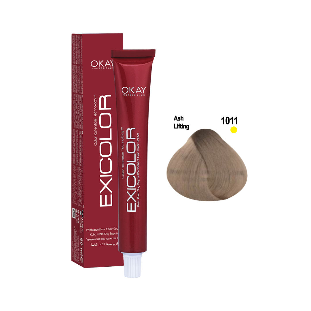 Exicolor Permanent Hair Color Cream Ash Lifting – 1011