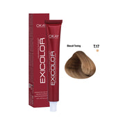 Exicolor Permanent Hair Color Cream Biscuit Toning – T.17 