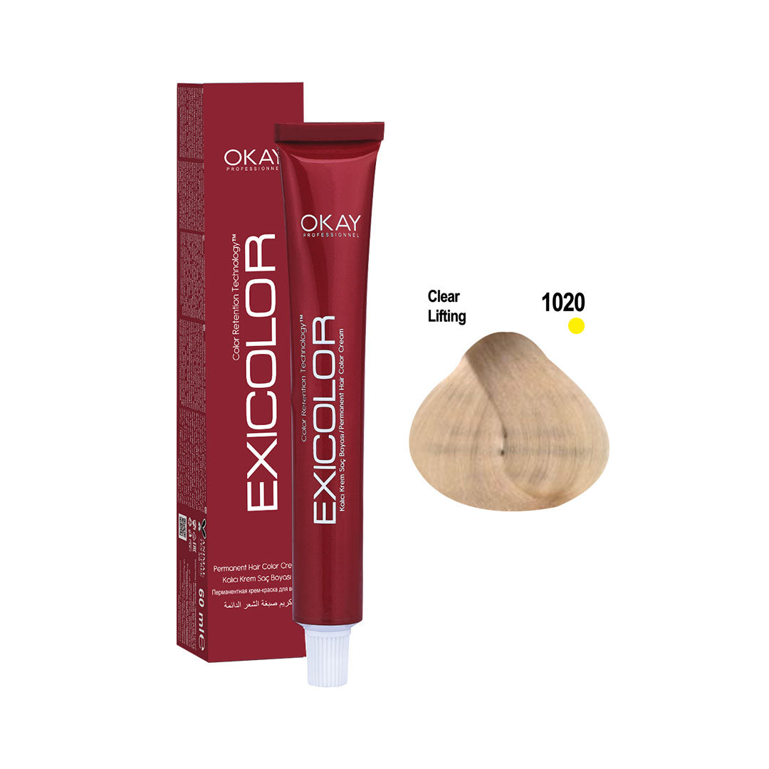 Exicolor Permanent Hair Color Cream Clear Lifting – 1020