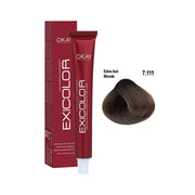 Exicolor Permanent Hair Color Cream Extra Ash Blonde – 7.111
