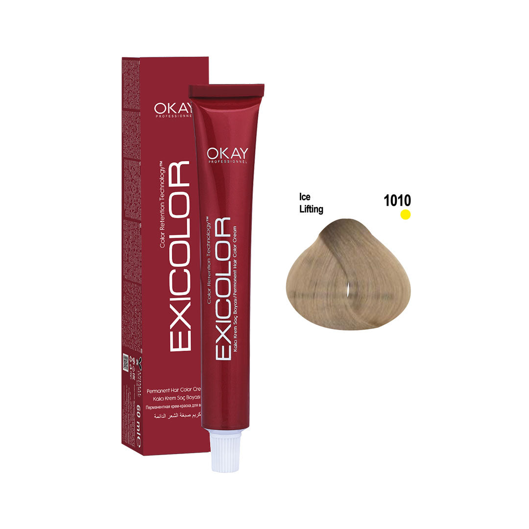 Exicolor Permanent Hair Color Cream Ice Lifting – 1010 