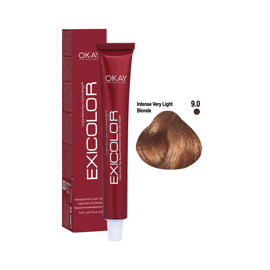 Exicolor Permanent Hair Color Cream Intense Very Light Blonde – 9.0