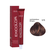 Exicolor Permanent Hair Color Cream Light Blonde Brown Mahogany – 5.75