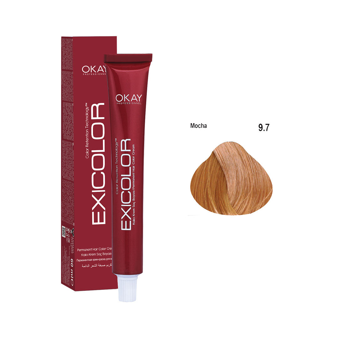 Exicolor Permanent Hair Color Cream Mocha – 9.7