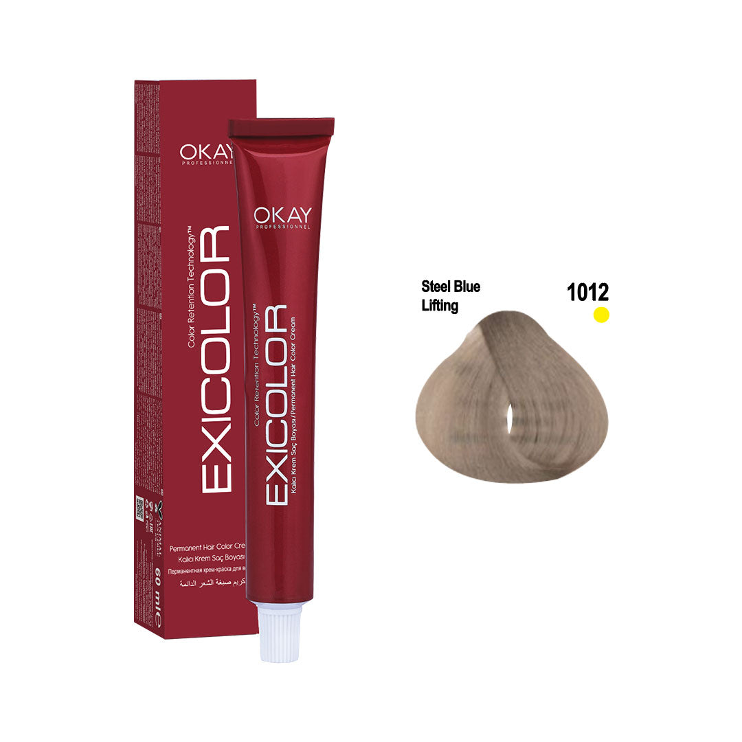 Exicolor Permanent Hair Color Cream Steel Blue Lifting – 1012