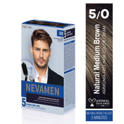 Neva Men Hair Color Natural -Medium Brown- 5/0