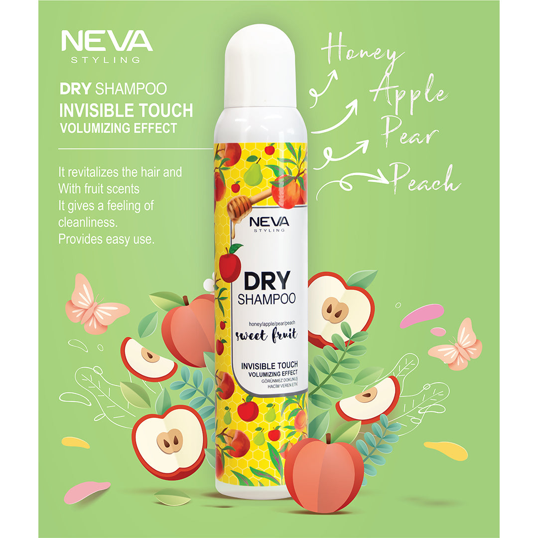 Neva Styling Dry Shampoo Invisible Touch Volumizing Effect Honey, Apple, Pear & Peach-3