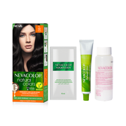 Nevacolor Natural  Hair Color Cream Set1 - Black-2