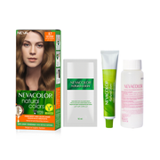 Nevacolor Natural  Hair Color Cream Set8.7 - Light Caramel-2