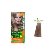 Nevacolor Natural  Hair Color Cream Set9.11 - Very Light Blonde Intense Ash