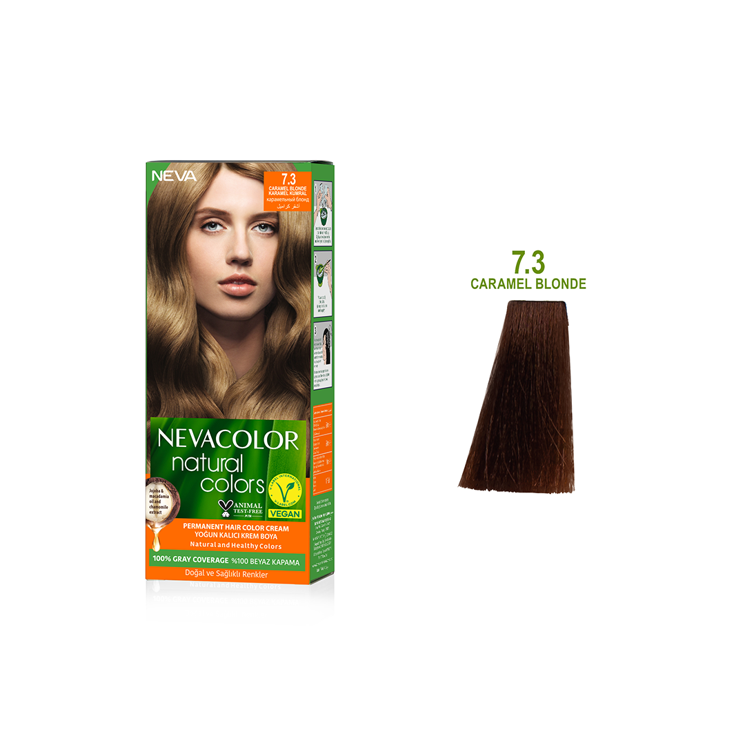 Nevacolor Natural  Hair Color Cream Set7.3 - Caramel Blonde