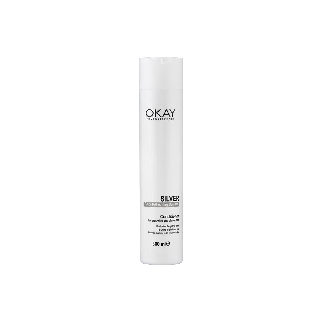 Okay Silver Colour Refreshing System - Shampoo 300ml and Conditioner-2