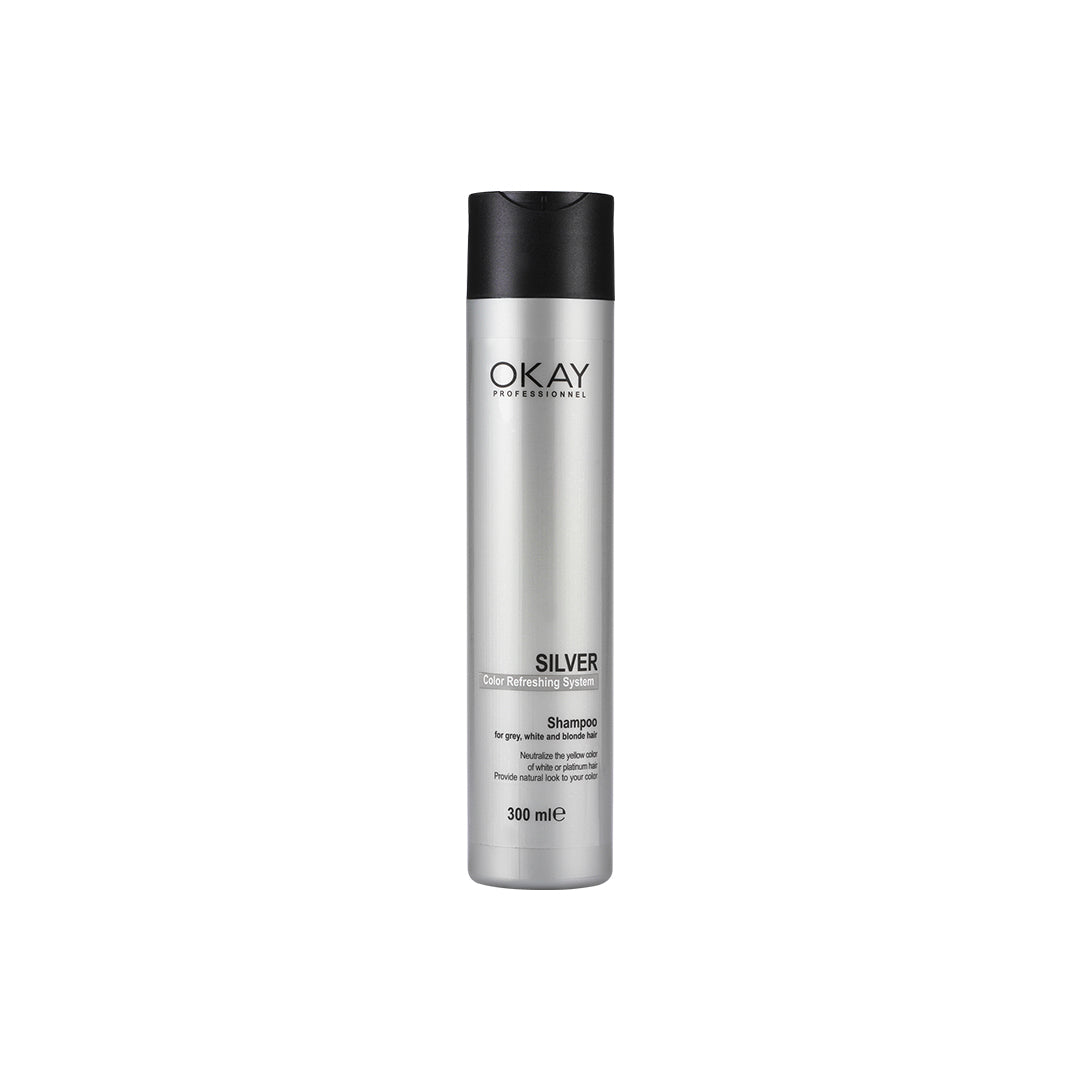 Okay Silver Colour Refreshing System - Shampoo 300ml and Conditioner-3