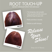 Root Touch Up Hair Color Spray – Red – 75ml | Instant Gray Coverage, Long-Lasting Finish
