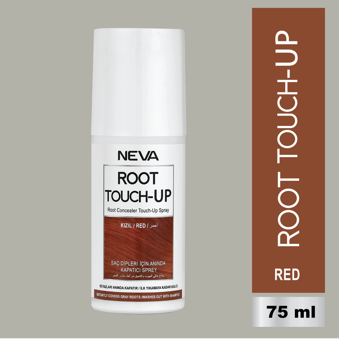 Root Touch Up Hair Color Spray – Red – 75ml | Instant Gray Coverage, Long-Lasting Finish