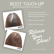 Root Touch Up Hair Color Spray – Blonde – 75ml | Instant Gray Coverage, Long-Lasting Finish