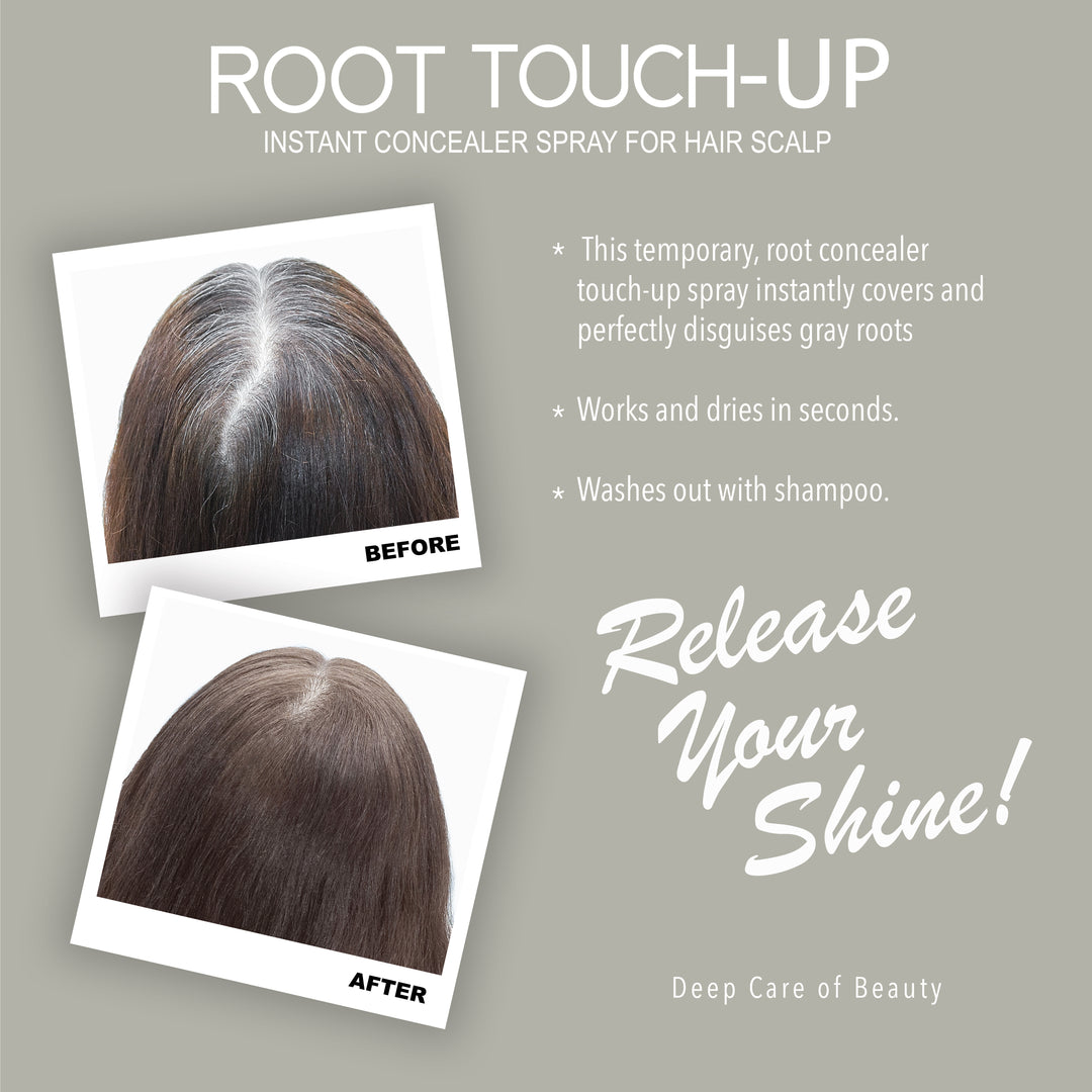 Root Touch Up Hair Color Spray – Ash Blonde – 75ml | Instant Gray Coverage, Long-Lasting Finish